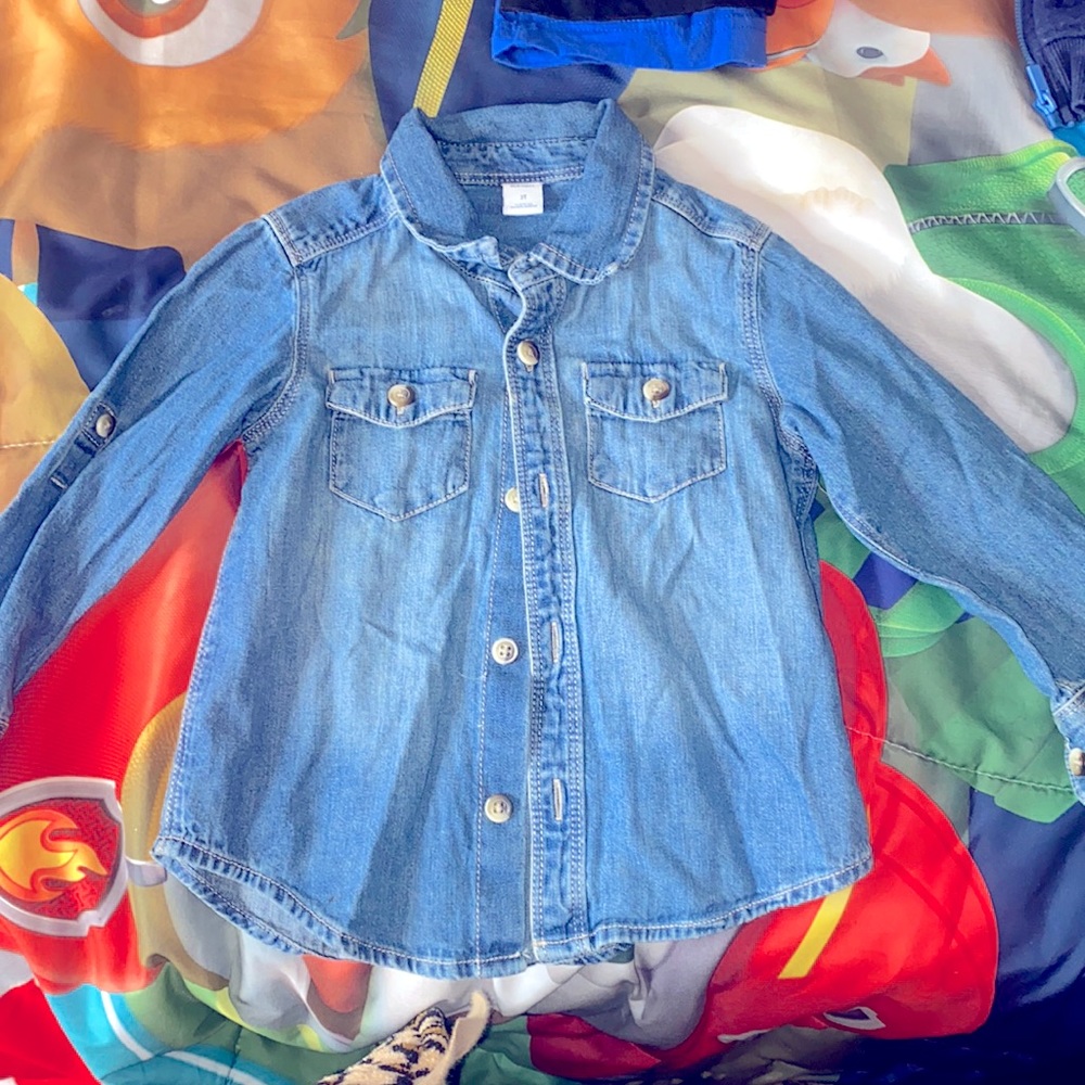 Old Navy Denim Button Down 2T